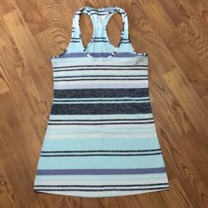 Lululemon striped racerback tank. Size 6, EUC